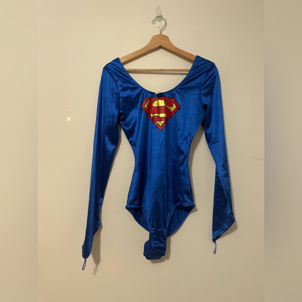 DC Superman Blue and Red Supergirl costume